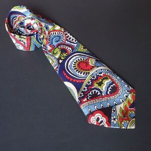 Vintage Necktie Penneys Towncraft 60s 70s Psychedelic Colorful Groovy Loud 55"